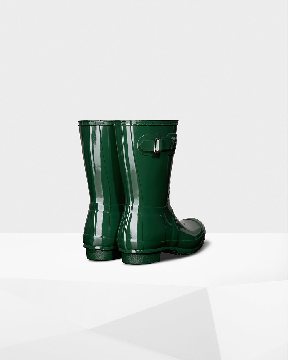 Women Hunter Original Gloss | Short Rain Boots Green | NZ-14630-IENZ